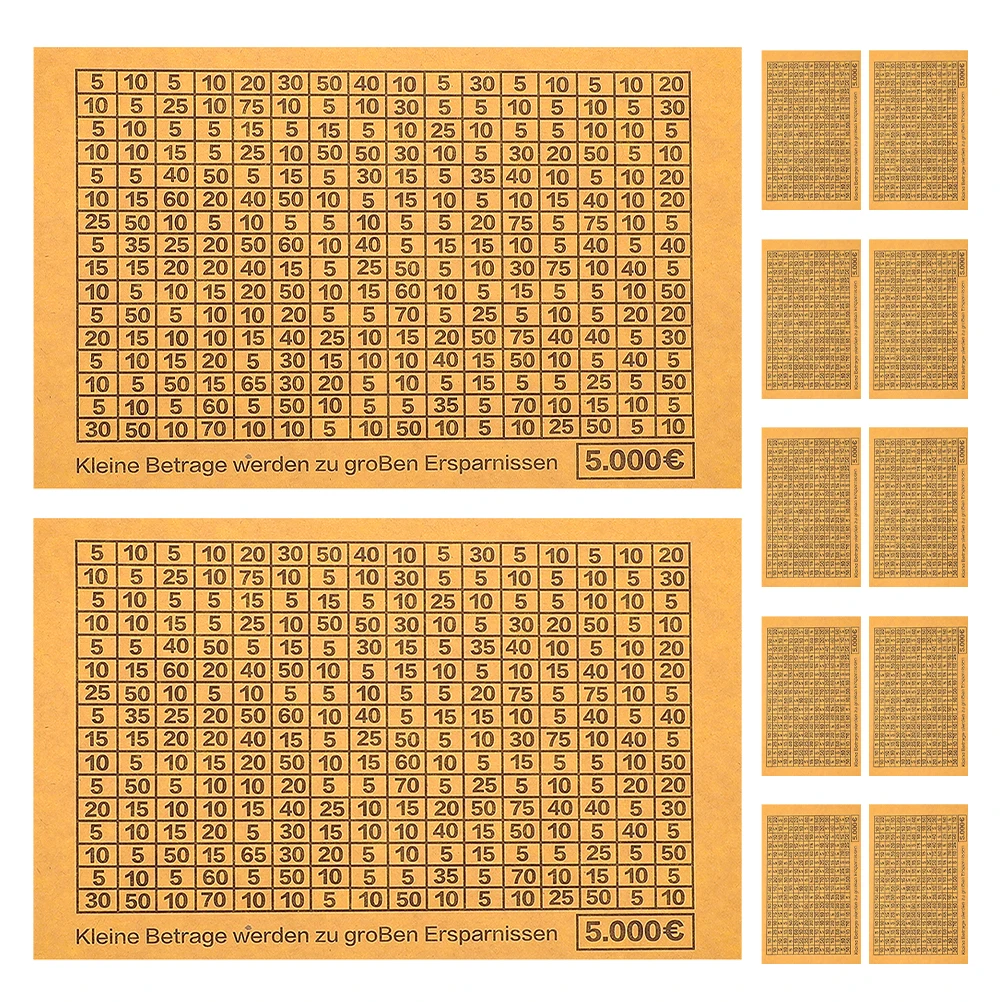 

Creative 5000 Euro Savings Challenge Stickers Money Box Number Labels Tracking Saving Fun Diy Saving Jar Bank Tracker