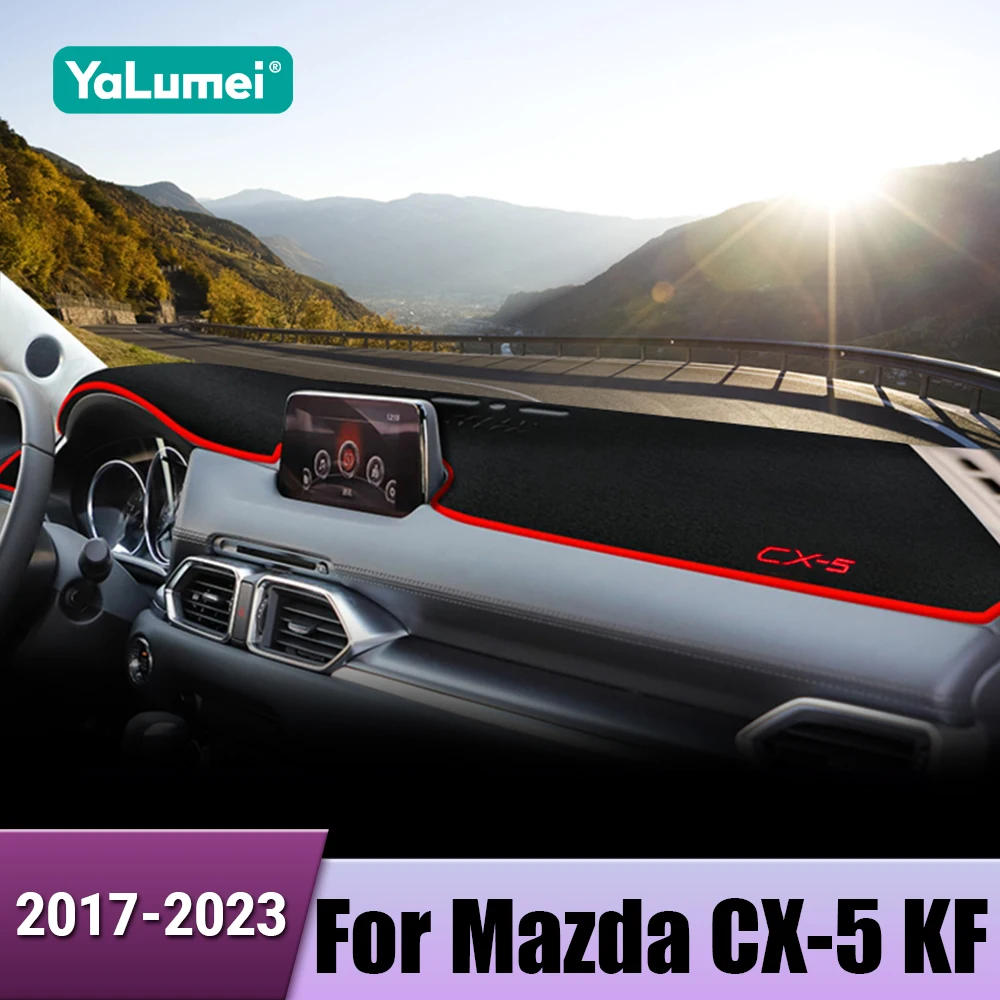 

Для Mazda CX-5 CX5 KF 2017 2018 2019 2020 2021 2022 2023 крышка приборной панели автомобиля избегайте световых ковриков инструмент ковры аксессуары