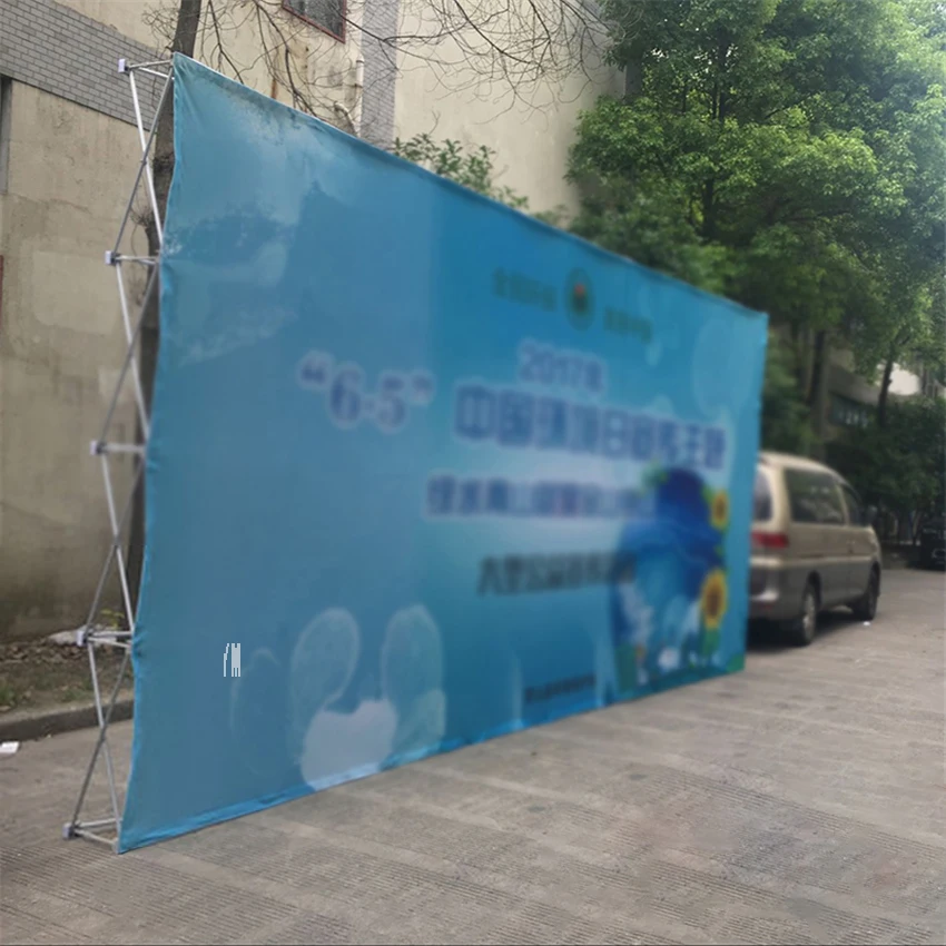 Aluminum Alloy Portable Backdrop Frame, Wedding Flower Wall Display Stand for Stage Exhibition Advertising