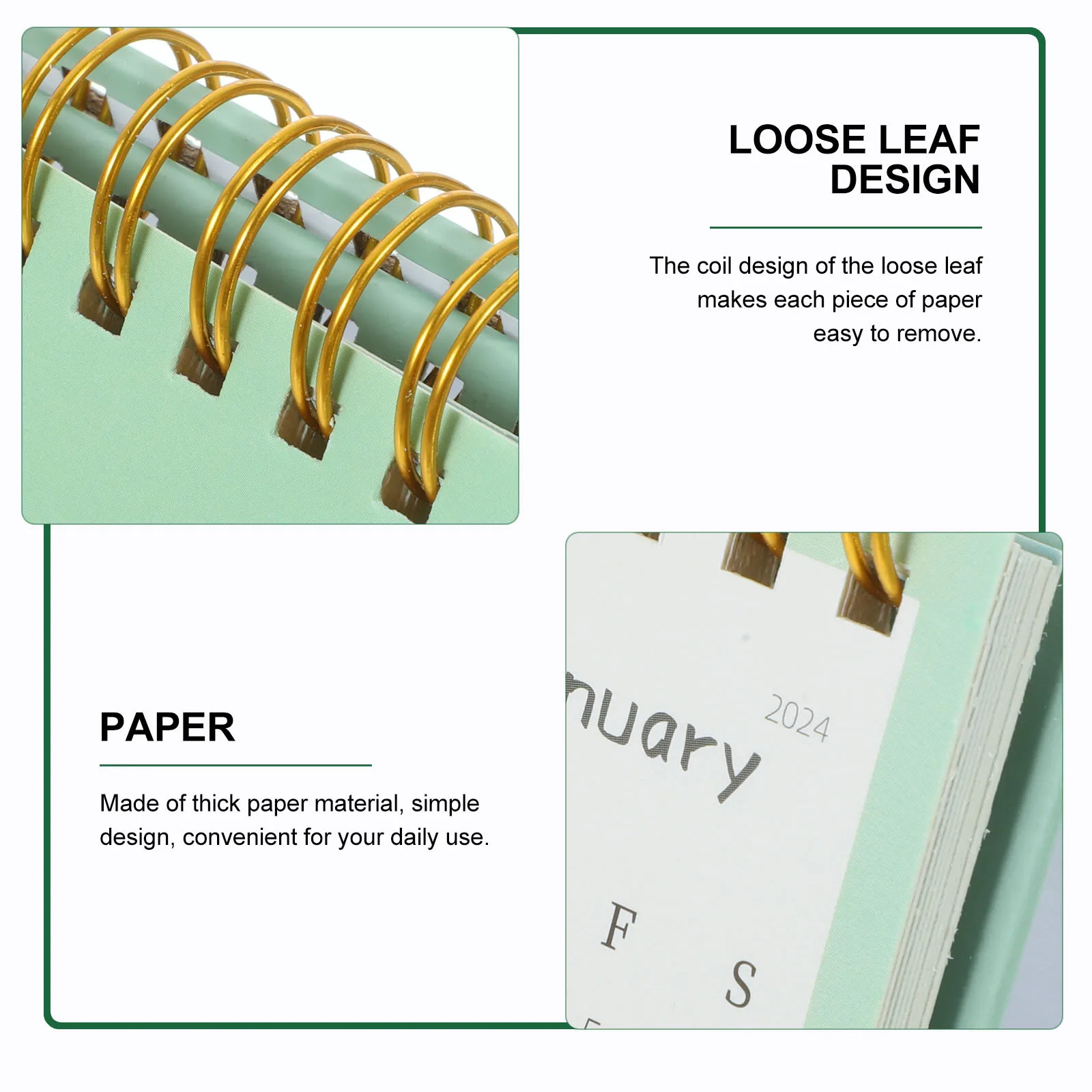 

Маленький нежный настольный календарь на 2024, бумажный офисный настольный домашний ежедневник, креативный стоячий календарь, домашний декор