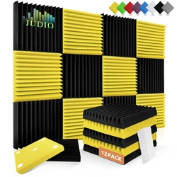 Acoustic Foam Fireproof 12 Pack, For Home Music Studio KTV Room Wall, Noise Reduction Insulation Sound Proof Wall Foam Panels