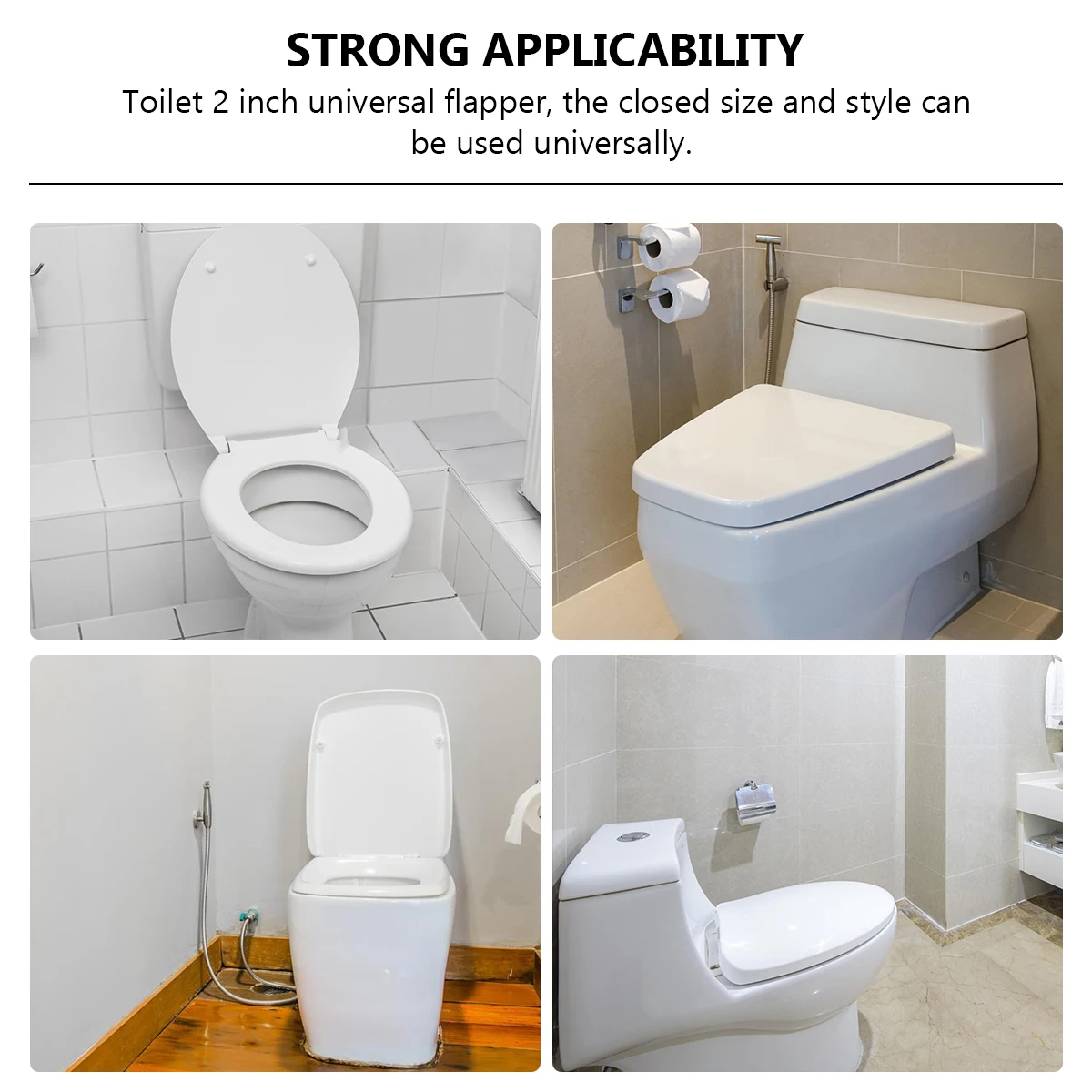

Toilet Flapper Durable Practical Toilet Tank Accessory Replace Old Leaky Flapper Save Water Indoor Bathroom Use