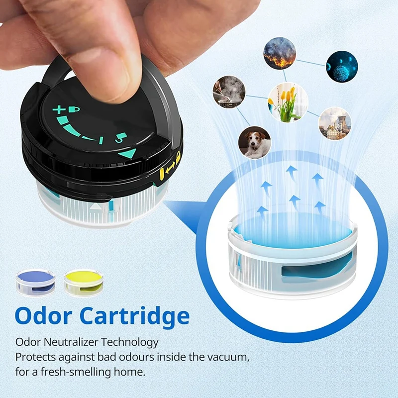 6 Pack Anti Odour Cartridge For Shark Odor Neutralizer Cartridge For Shark HZ3002 IZ862H IZ562H AZ3002 Vacuum Cleaner Parts