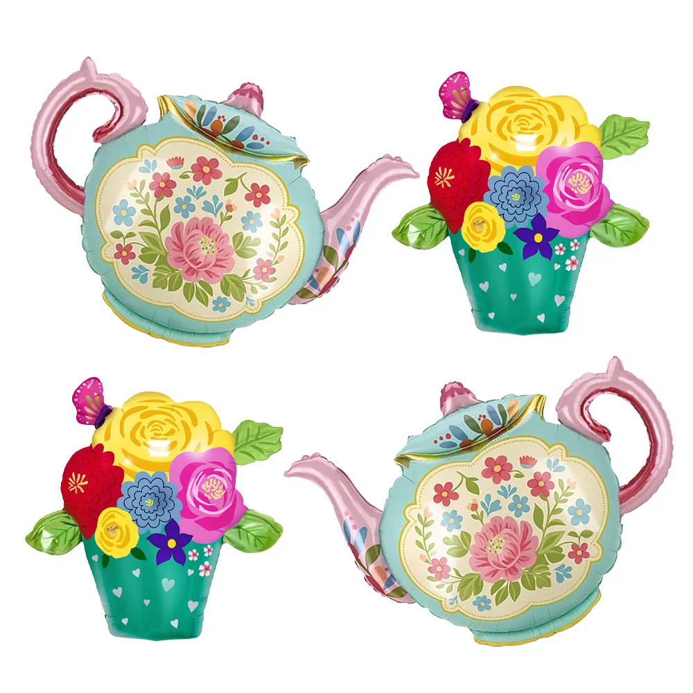 2 Flower Teapots, 2…