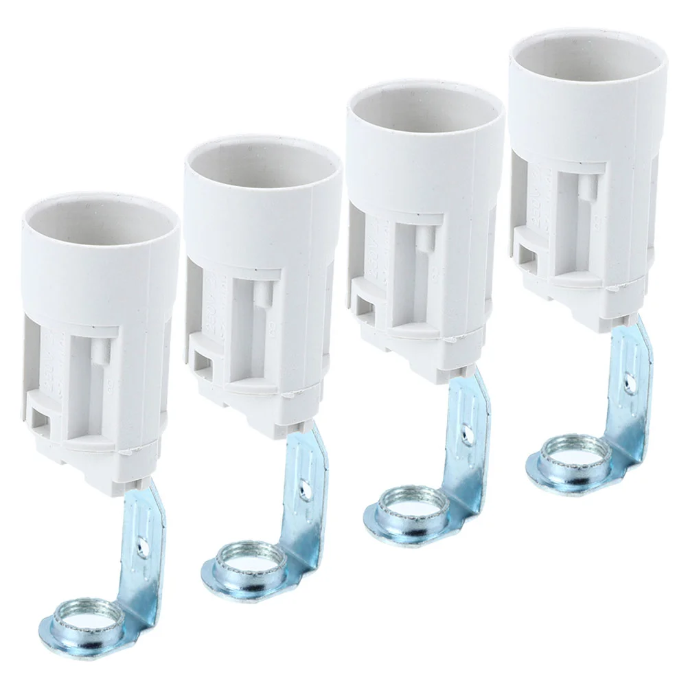 4 Pcs European Style Water Pipe Lamp Holder Chandelier Parts Replacement Socket Making Kit Light Bulbs Sockets Base