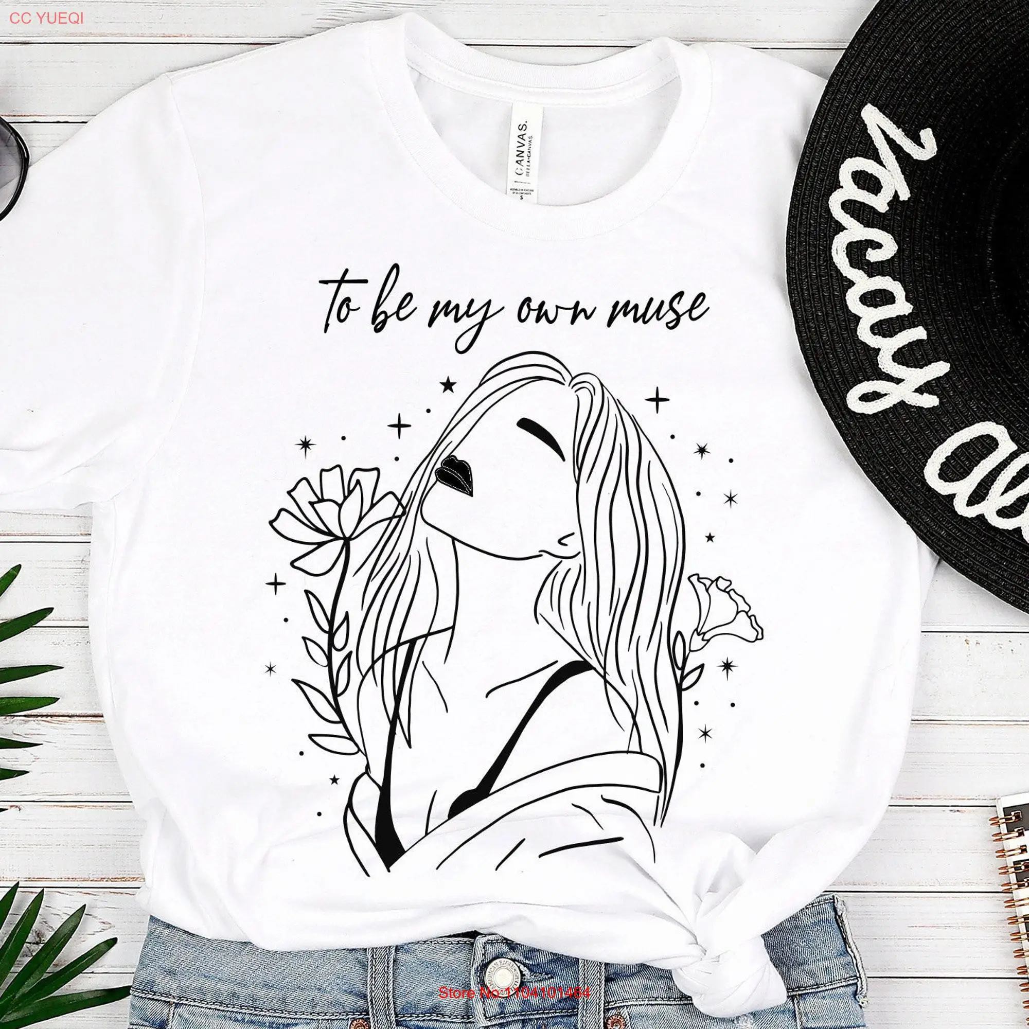 To be your own muse T Shirt for Her ArtisT Writer Creatives Designer Teacher long or short sleeves