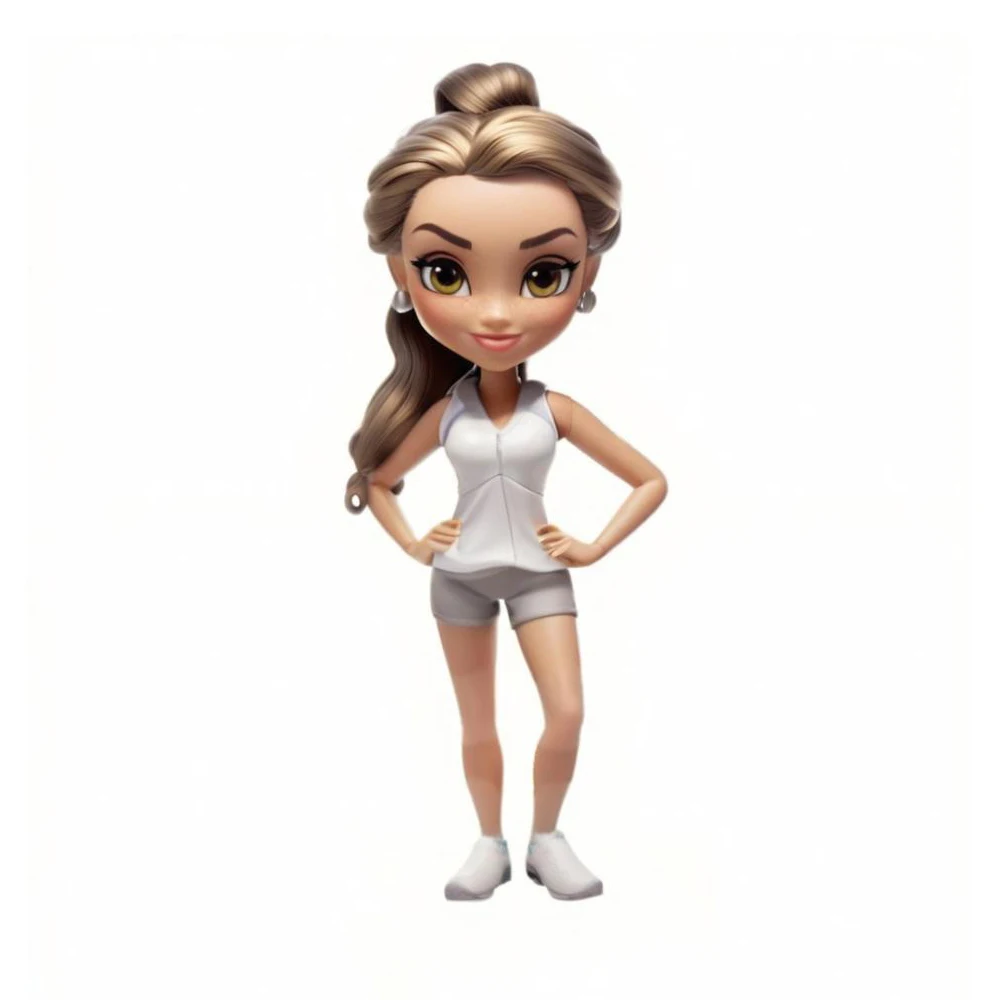 

3D Animated Style Custom Bobblehead Figure, Athletic Outfit, Sports Collection