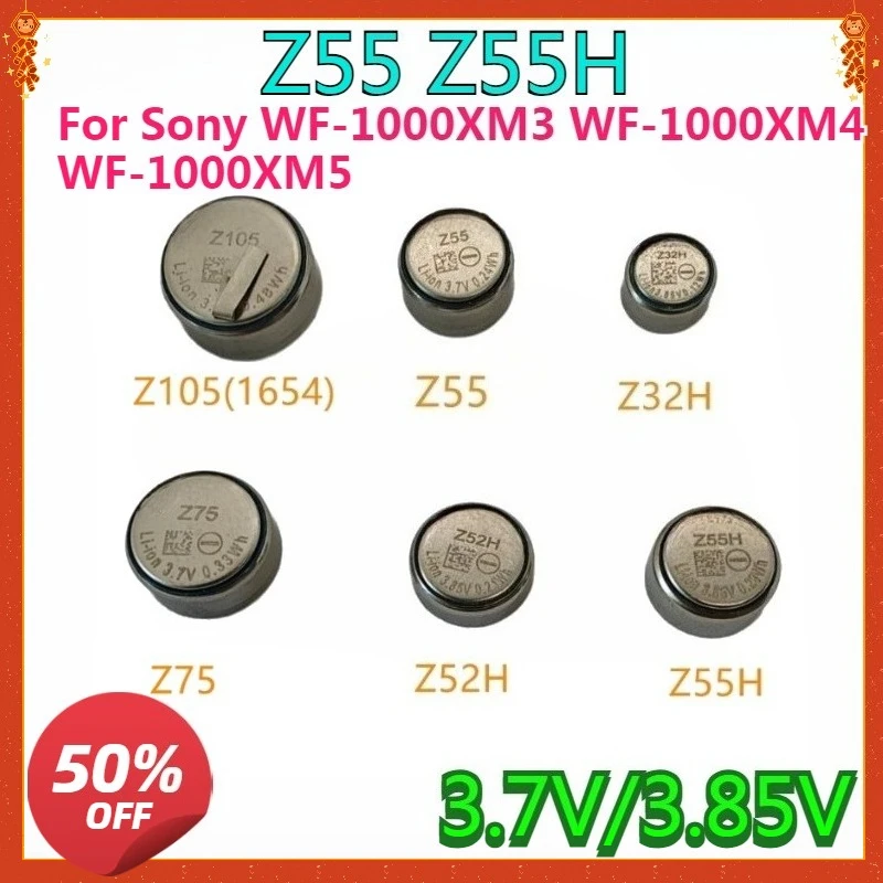 

New High quality Replacement Headset Battery For Sony WF-1000XM3 WF-1000XM4 WF-1000XM5 Z55H Z55 Z32H Z52H Z75 Z105