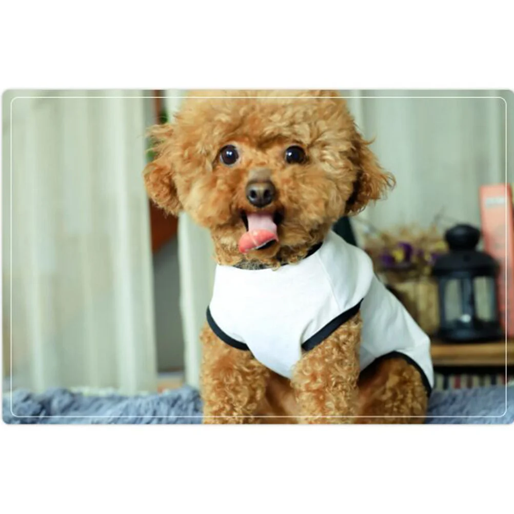 

Trendy Heart Print Dog Vest for Small Pets Lightweight Breathable Pet Clothing for Warm Weather Daily Walks Jogging Outdoor Fun