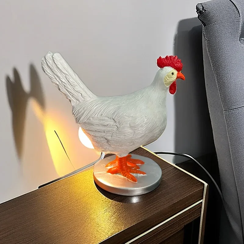 New Chicken Butt Lamp, Chicken Lamp Simulation, Festival Resin Decoration, Mock Desktop Luminous LED Lamp, USB Desktop Ornament