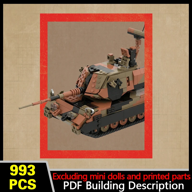 Self-Propelled Anti-Aircraft Gun Model MOC Building Bricks War Equipment Modular Technology Gifts Holiday Assemble Toys Suit