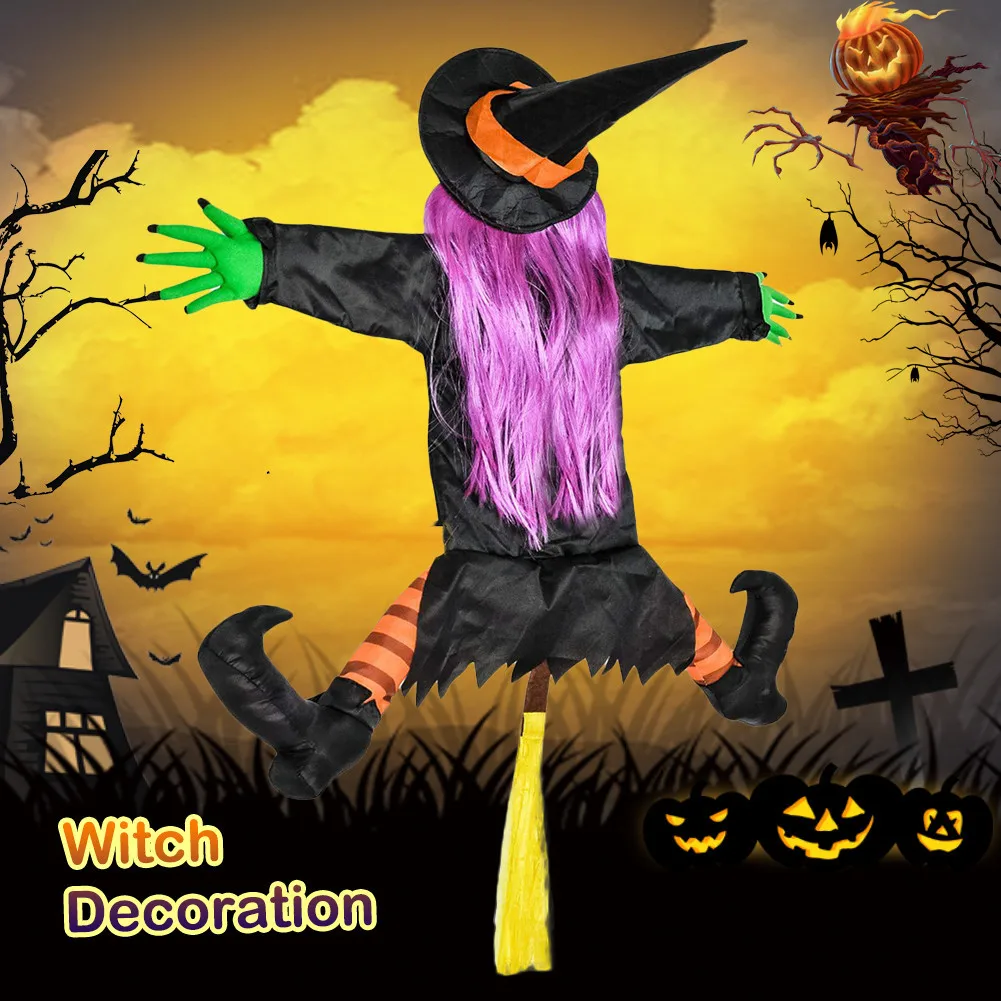 94*85Cm Crashende Heks In Boom Interessante Halloween Decoratiepop