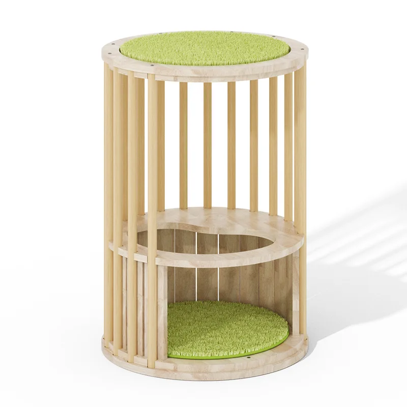 

Solid wood, small fence, cat, climbing frame, high quality, integrated, small pillar, toy, climbing frame