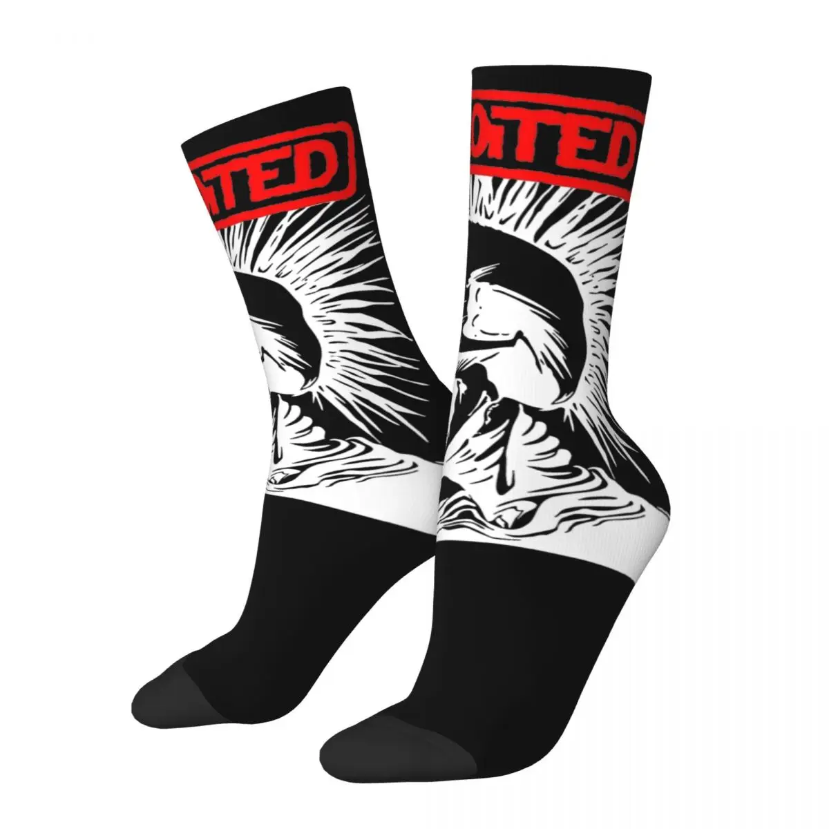 Men Women Top The Exploited Rock Punk Music Band Socks Super Soft Fashion Socks Hip Hop Accessories Middle Tube Crew Socks