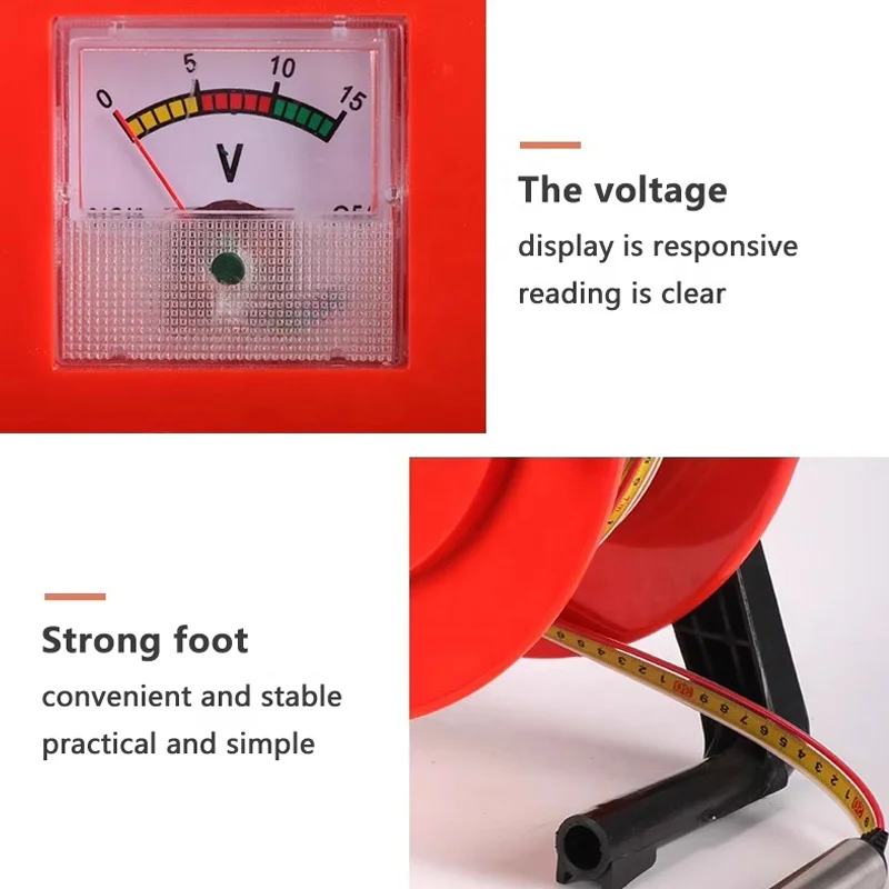 Plate-forme de Probes d'Eau de Puits Profond, Plage Personnalisée de 14mm, 300m, 9V, 100m, Dip-mètre de Batterie