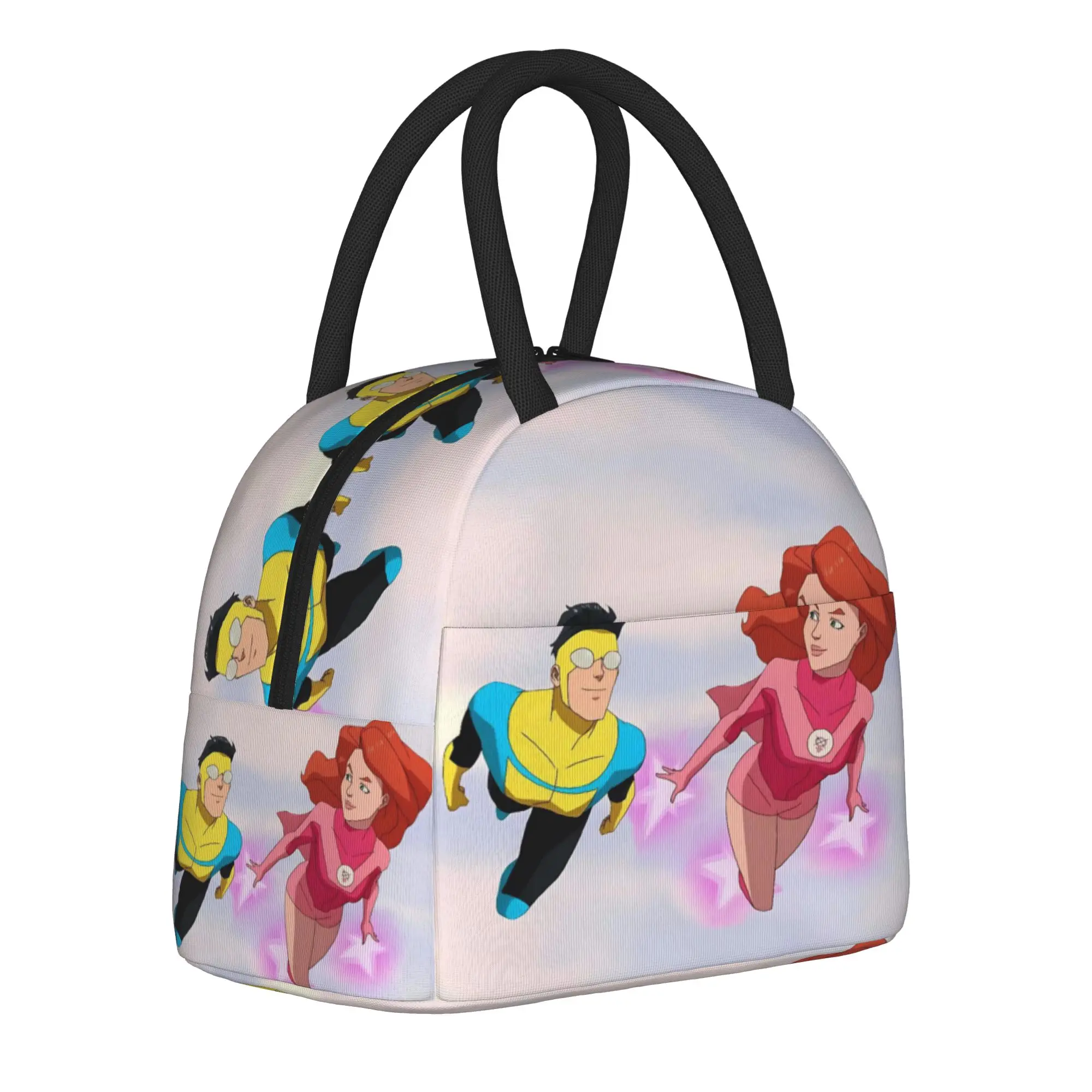 Invincibles Comic Insulated Lunch Bag for Men Women  Food Container Bags Leakproof Thermal Cooler Lunch Boxes For School Office