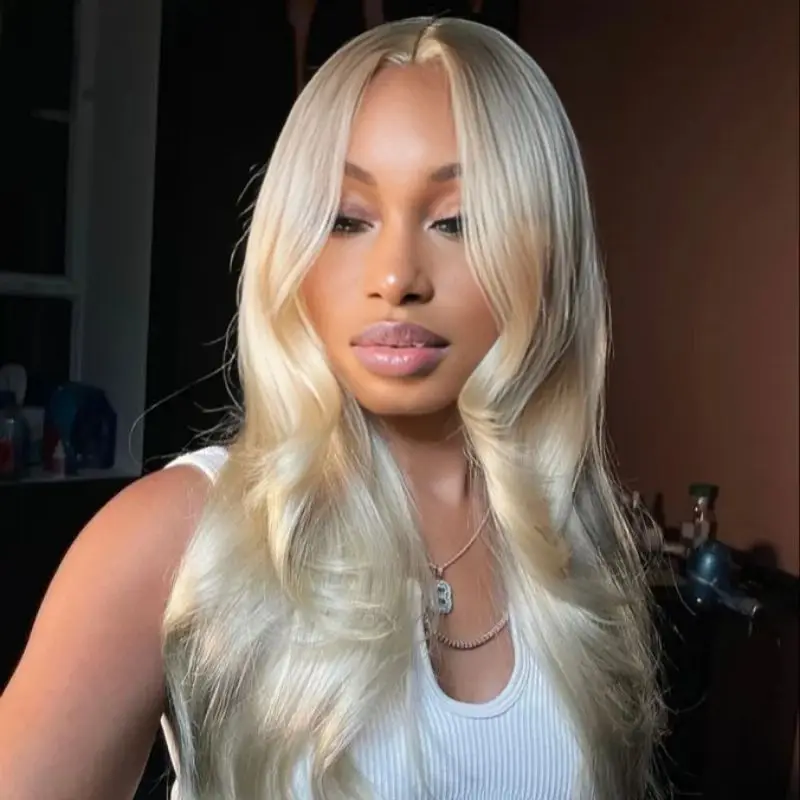 

Colored 13x6 Lace Front Wigs 30 Inch 613 HD Lace Frontal Wig Human Hair Blonde Body Wave 100% Brazilian Choice For Women On Sale