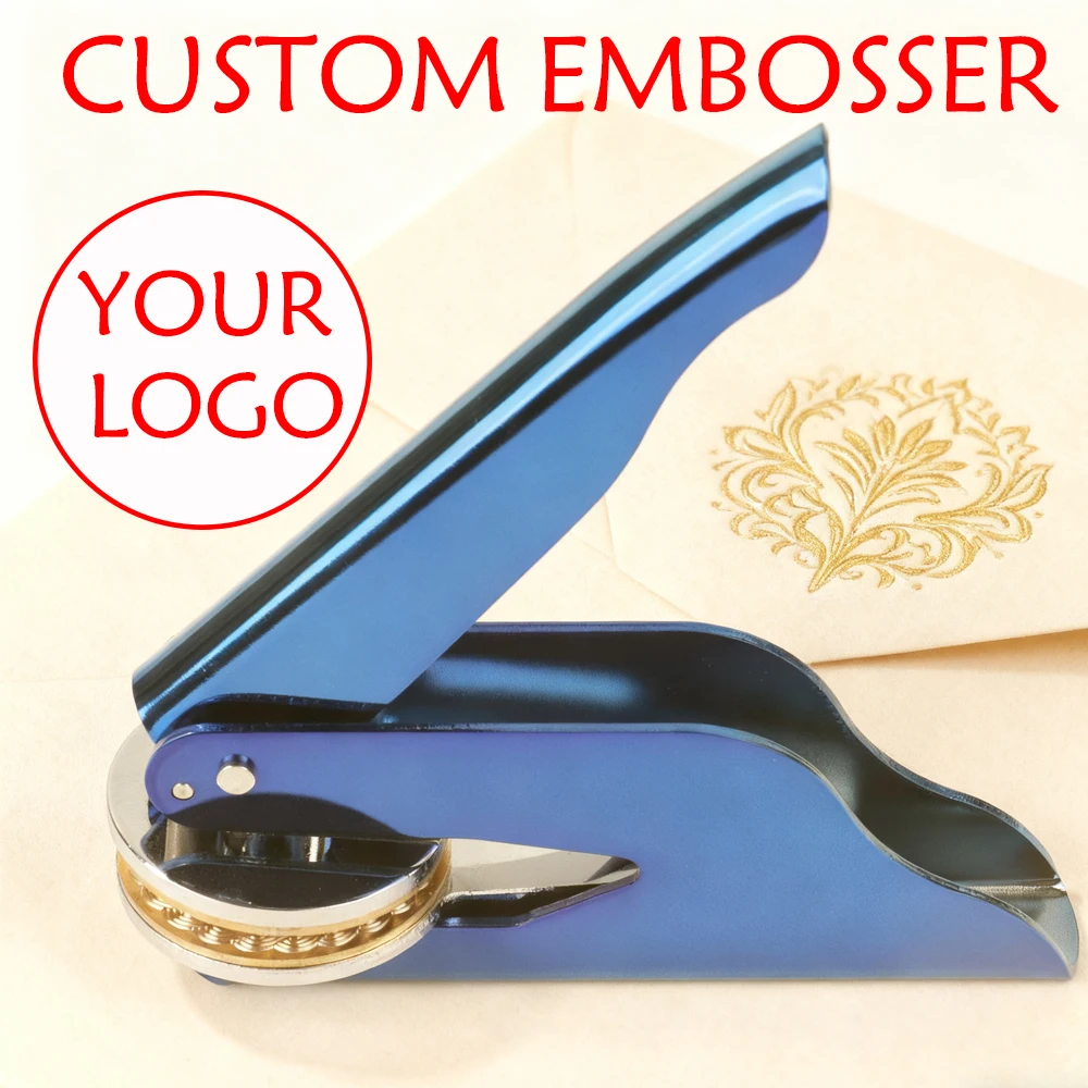Benutzerdefinierte Embosser/Clip personalisierte Logo Bibliothek Buch Siegel für DIY Hochzeitseinladungen Umschlag Dekor anpassbare Prägewerkzeug