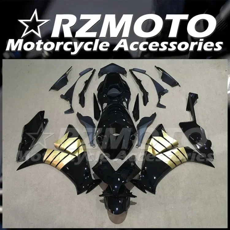 

4Gifts New ABS Fairings Kit Fit for HONDA CBR1000RR 2012 2013 2014 2015 2016 12 13 14 15 16 Bodywork Set Golden Black