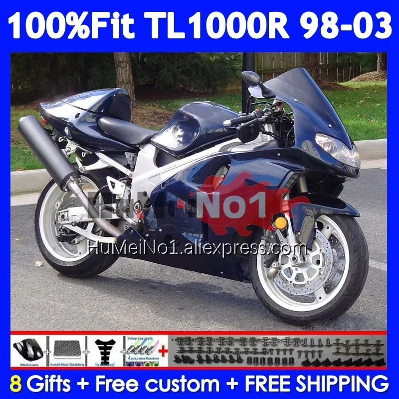 Body For SUZUKI SRAD TL1000 TL 1000 R 1000R 123No.86 TL1000R 98 99 01 02 03 1998 1999 2000 2001 2002 Dark blue 2003 Fairings