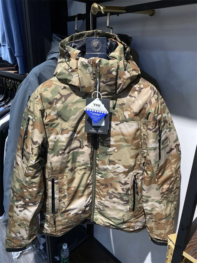 Inverno uomo caldo 90 piumino d'anatra Top Quality Outdoor impermeabile antivento marca piumino uomo felpa con cappuccio neve addensare parka 2024