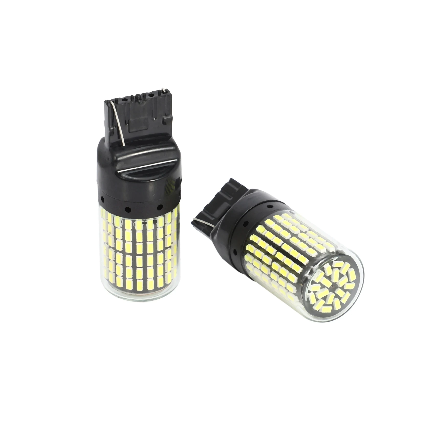 

【New-Sale】6Pcs Super Bright Canbus T20 7440 W21W Wy21w 144-Smd Reverse Light Turn Signal Light Black Shell (White Light)