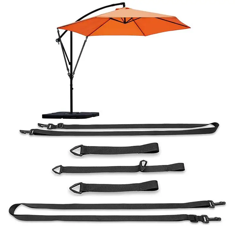 Outdoor Umbrella Adjustable Fixed Strap For Cantilever Parasols Wind Lock For Cantilever Parasols Wind Lock With Hooks Triangle