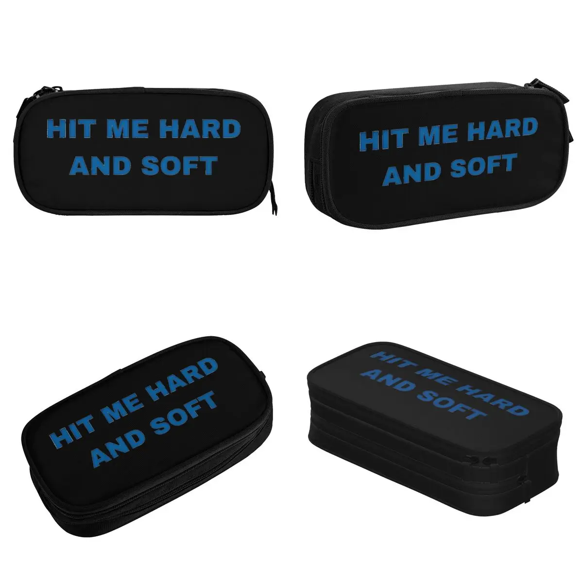 Classic HIT ME HARD AND SOFT Music Pencil Cases Pencil Pouch Pen Box Girl Boy Big Capacity Bag Students School Zipper Stationery