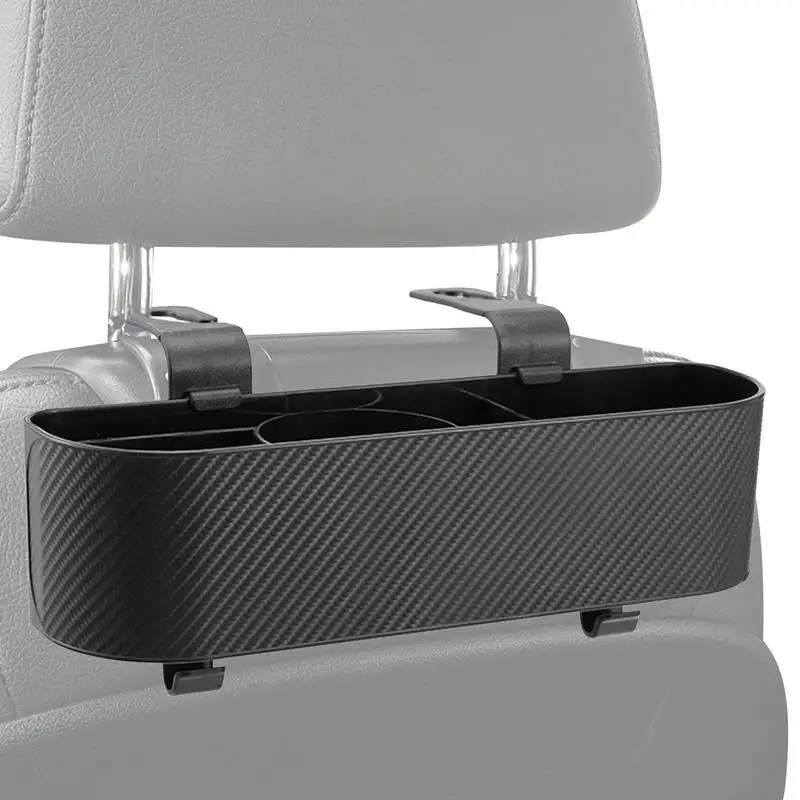 Auto Seat Back Organizer ABS Car Headrest Storage Box With Cup Holder Auto Rear Seat Table Tray For Car Interior Accessories