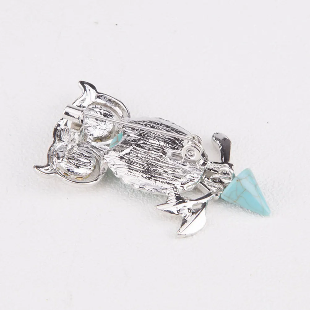 

Owl Brooch Pin Alloy Chic Design Women's Fashion Statement Piece for Dresses Coats Jackets Sweaters Daily Wear Party Use
