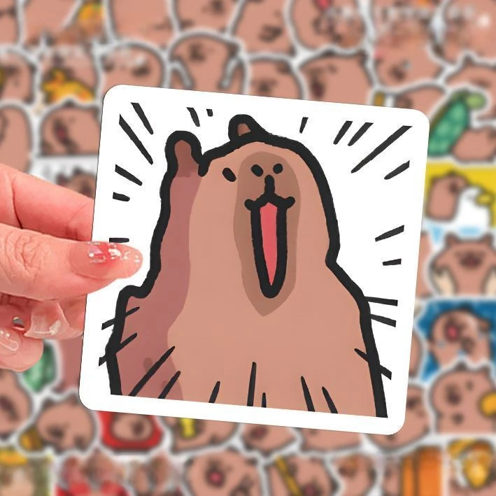 10/30/50/100Pcs Cartoon cute Capybara stickers Dolphin  phone case decorative