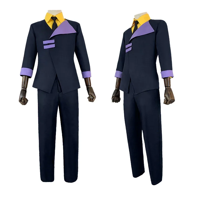 Spike Spiegel Cosplay Costumes Blue Uniform Anime Cowboy Bebop Role Play Suit For Men Halloween costume