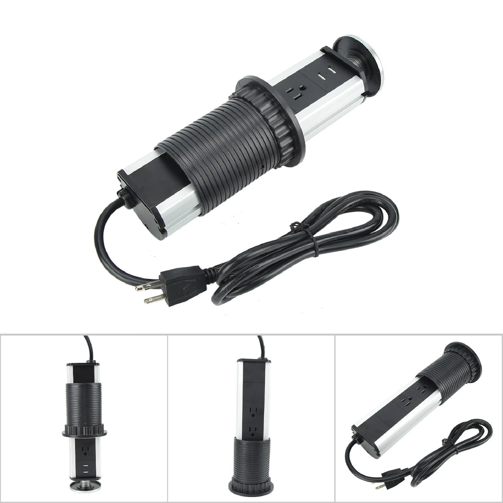 

Розетка PopUp Электрическая розетка Домашняя кухня Настольная розетка PopUp Pull с USB-портом Электрическая всплывающая розетка