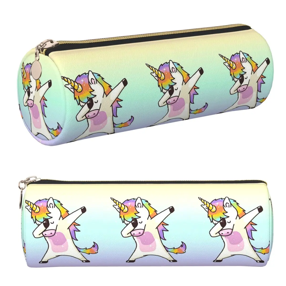 Adley Unicorns Federmäppchen für Kinder, Federmäppchen, zylindrische Stiftbox, Federmäppchen für Jungen und Mädchen, Schreibwaren