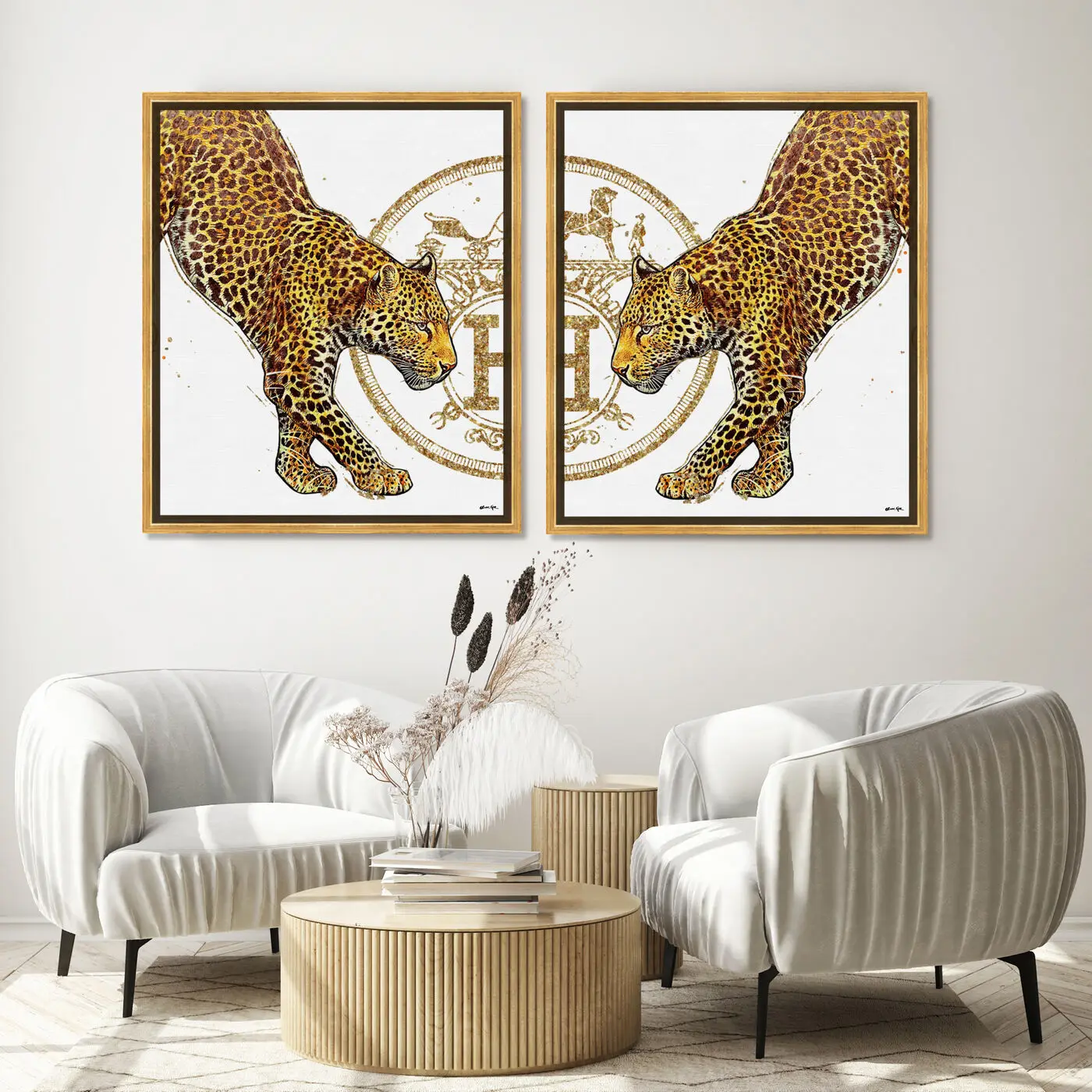 Nordic Jaguar Portfolio Wall Decor Canvas Poster Room Decor Aesthetics Paintings for Living Room Home Decor  wall art