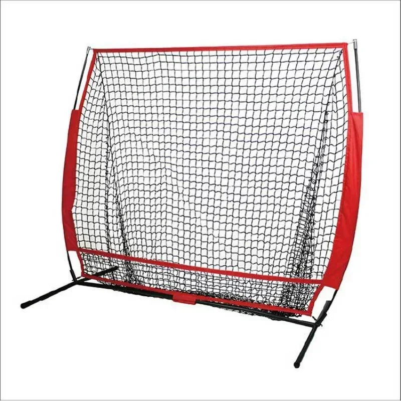 

Softball practice net with frame batting, pitching, hitting, catching, Fielding equipment training strike zone 5 x 5 feet