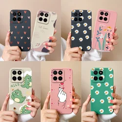 For Honor X5b Plus X5B 4G Phone Case Cute Dinosaur Camera Protection Soft Silicone Shell Back Cover For Honor X5b+ X 5B Fundas