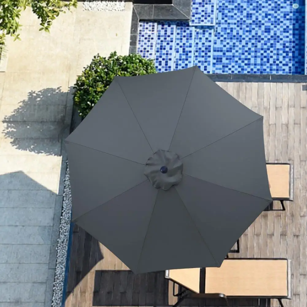 Uv Protected Umbrella Cloth 270cm Uv Garden Patio Umbrella Replacement Canopy Cloth Cover for Market Table Top