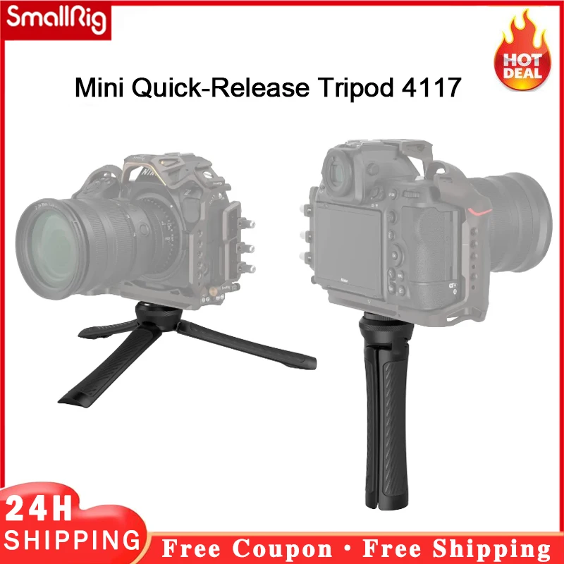 New SmallRig Mini Quick-Release Tripod for DJI Stabilizer Bracket Portable DSLR Micro Single Camera Tripod-4117