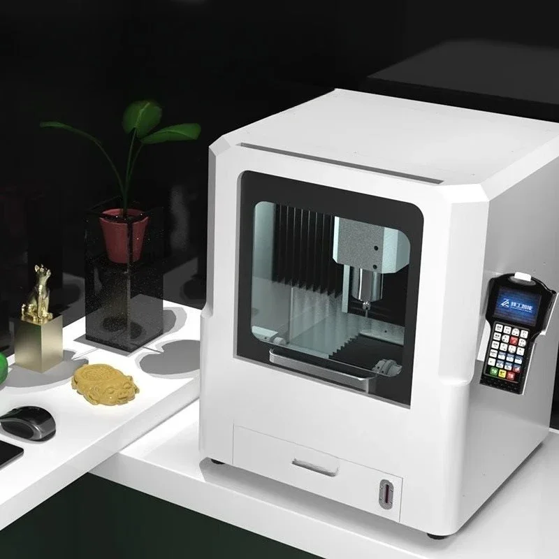 Jade engraving machine desktop small automatic cnc numerical control jade engraving machine woodworking metal four-axis