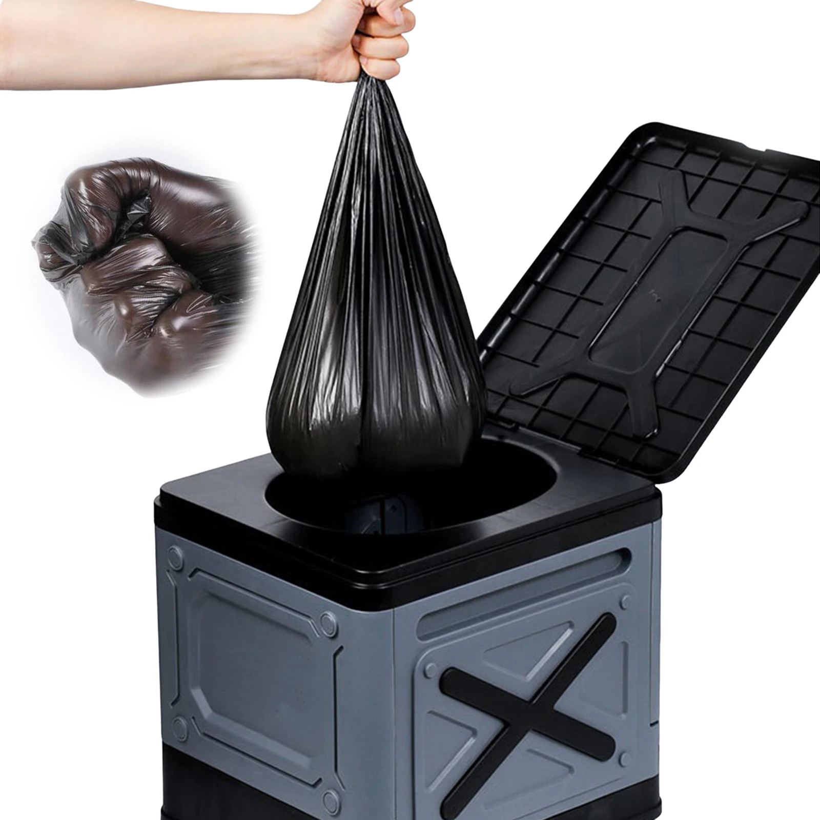 Biodegradable Camping Toilet Bags Eco-Friendly Portable Potty Bags for Travel Odor Blocking Toilet Bags for Elderly Care