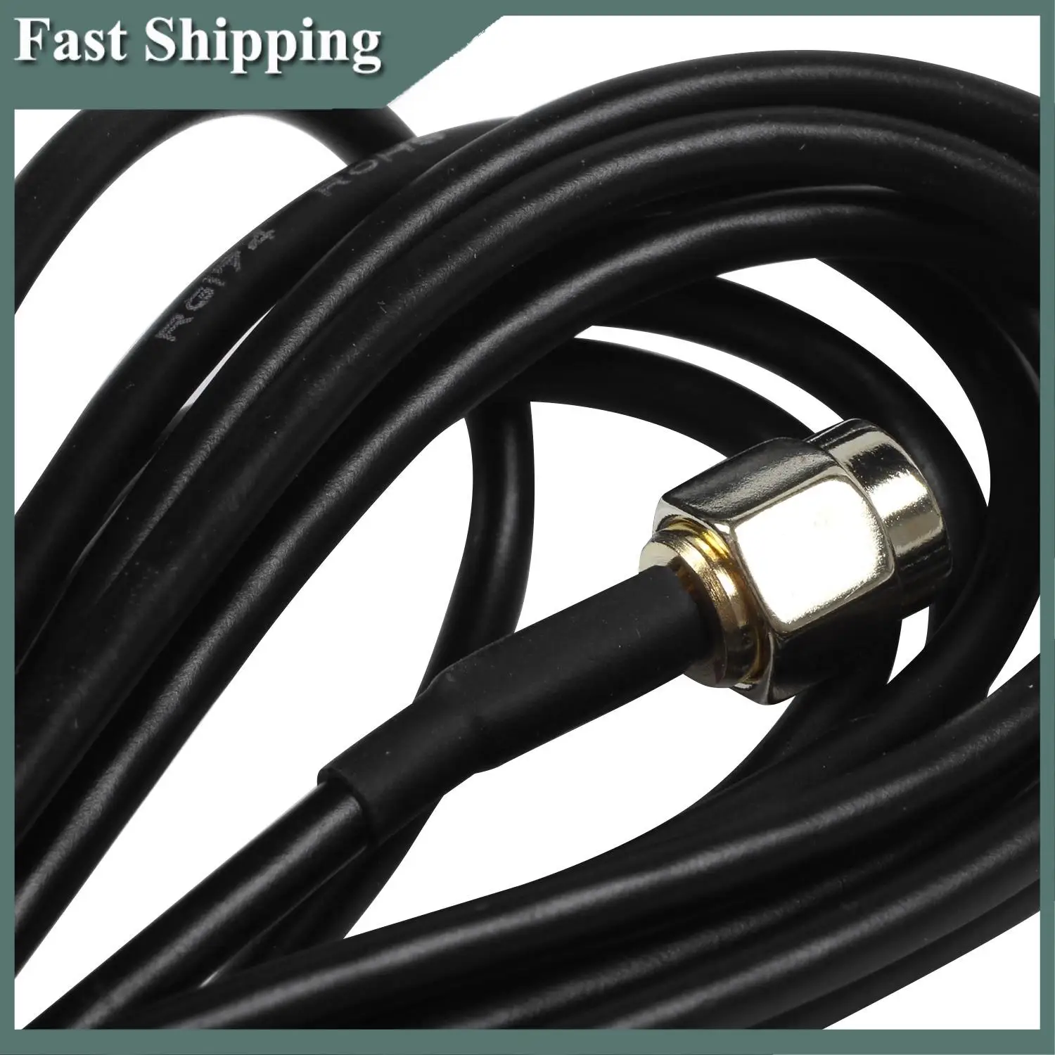 -MEOF Wifi Antenna Extension Pure Cupper RP-SMA Male To Female Antenna With 3Meter Cable Magnetic Base For Router Wireless Netwo