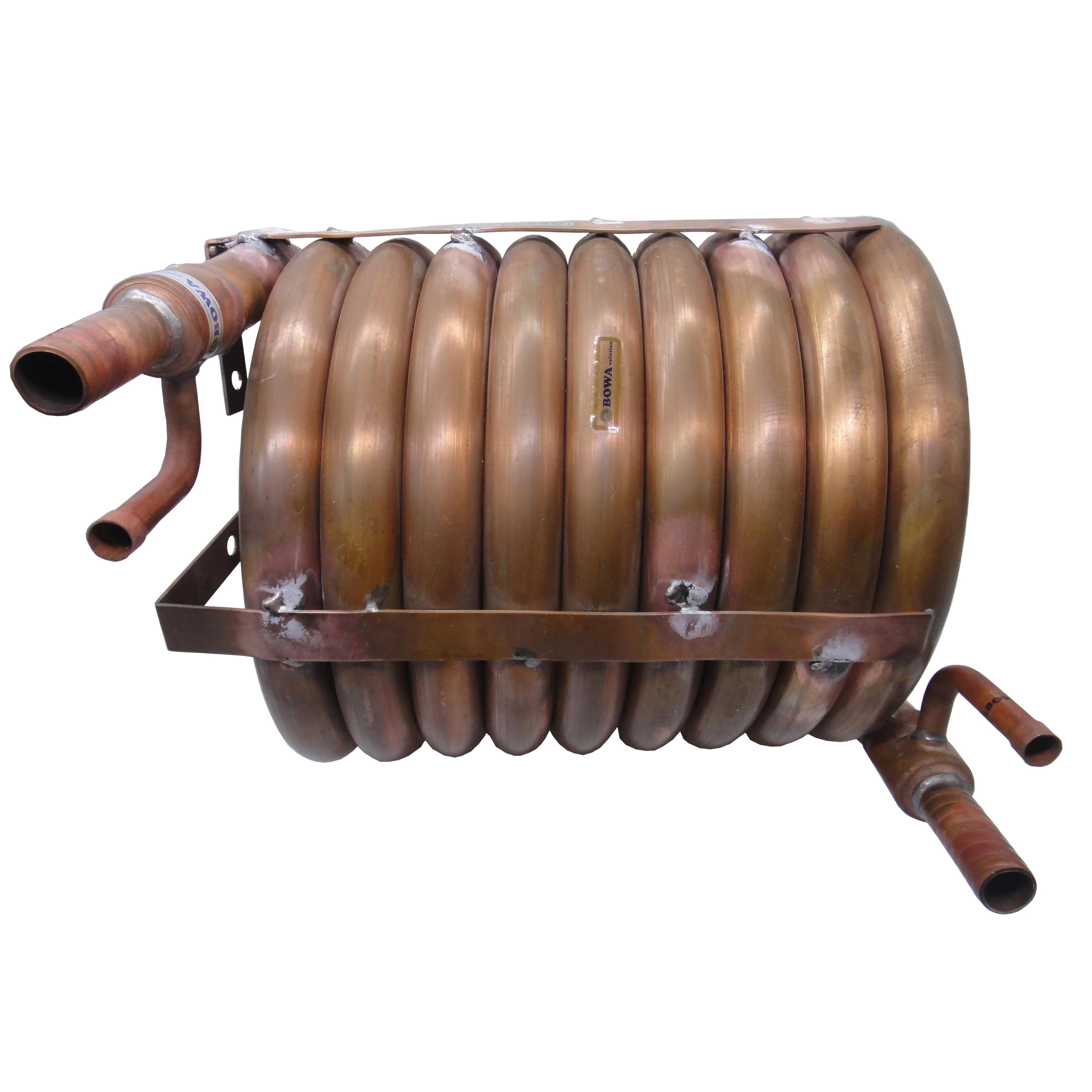 19KW tube-in-tube heat exchanger condenser is designed for 5HP water cooled temperature control unit such as air conditioners