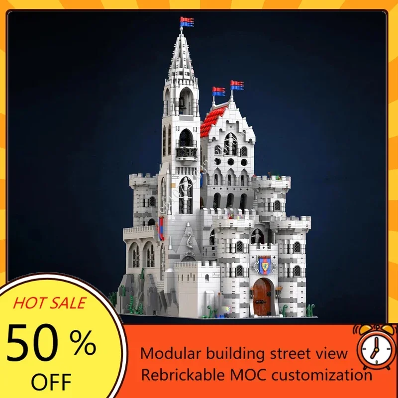 

3939 шт. MOC средневековый замок, модель пазлы на заказ, замок короля-Король возвращается, техническое образование, игрушки «сделай сам», подарки для детей