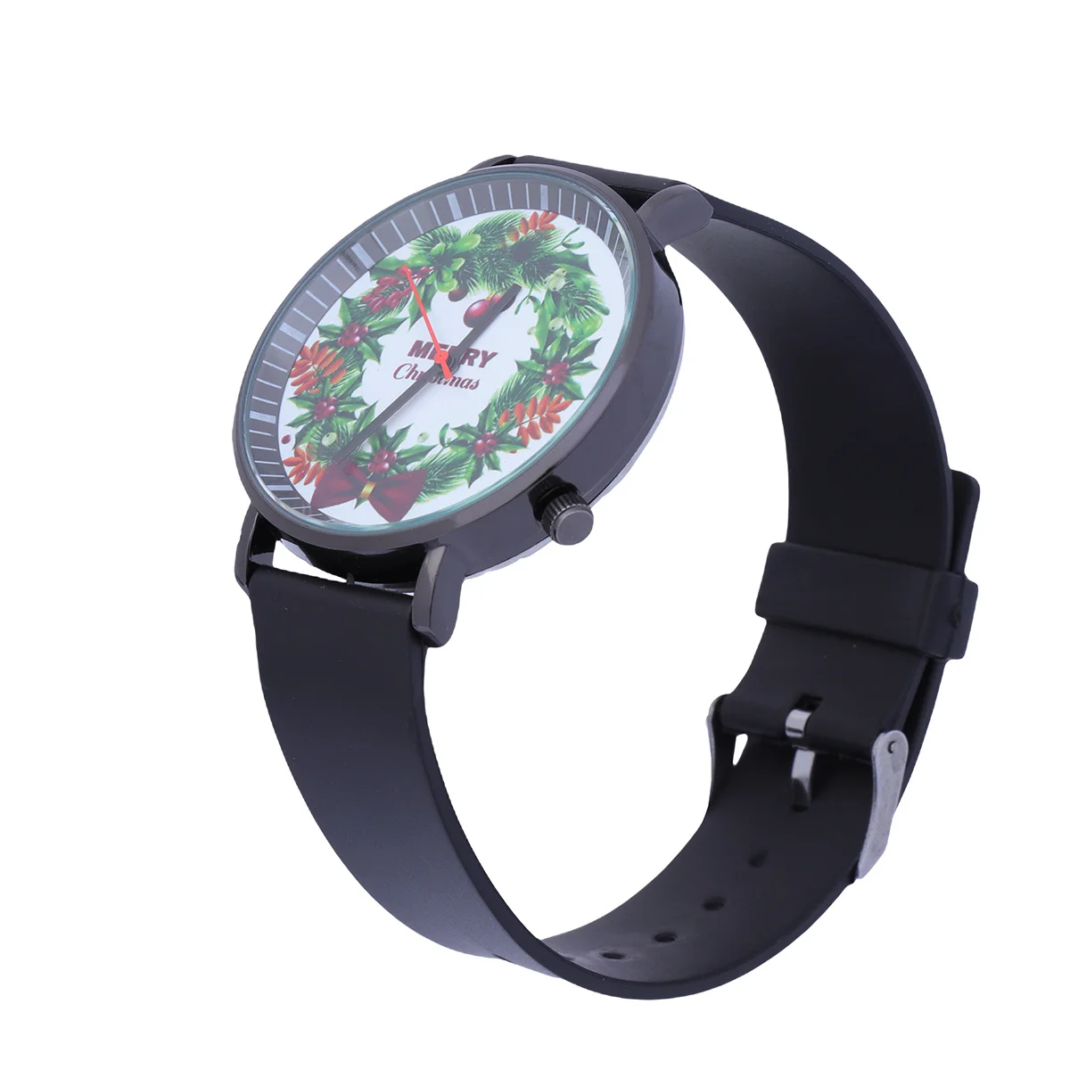 

Stylish Christmas Themed Watch for Girls Boys Adults Trendy Quartz Wristwatch with Comfortable Plastic Band Perfect Holiday Gift