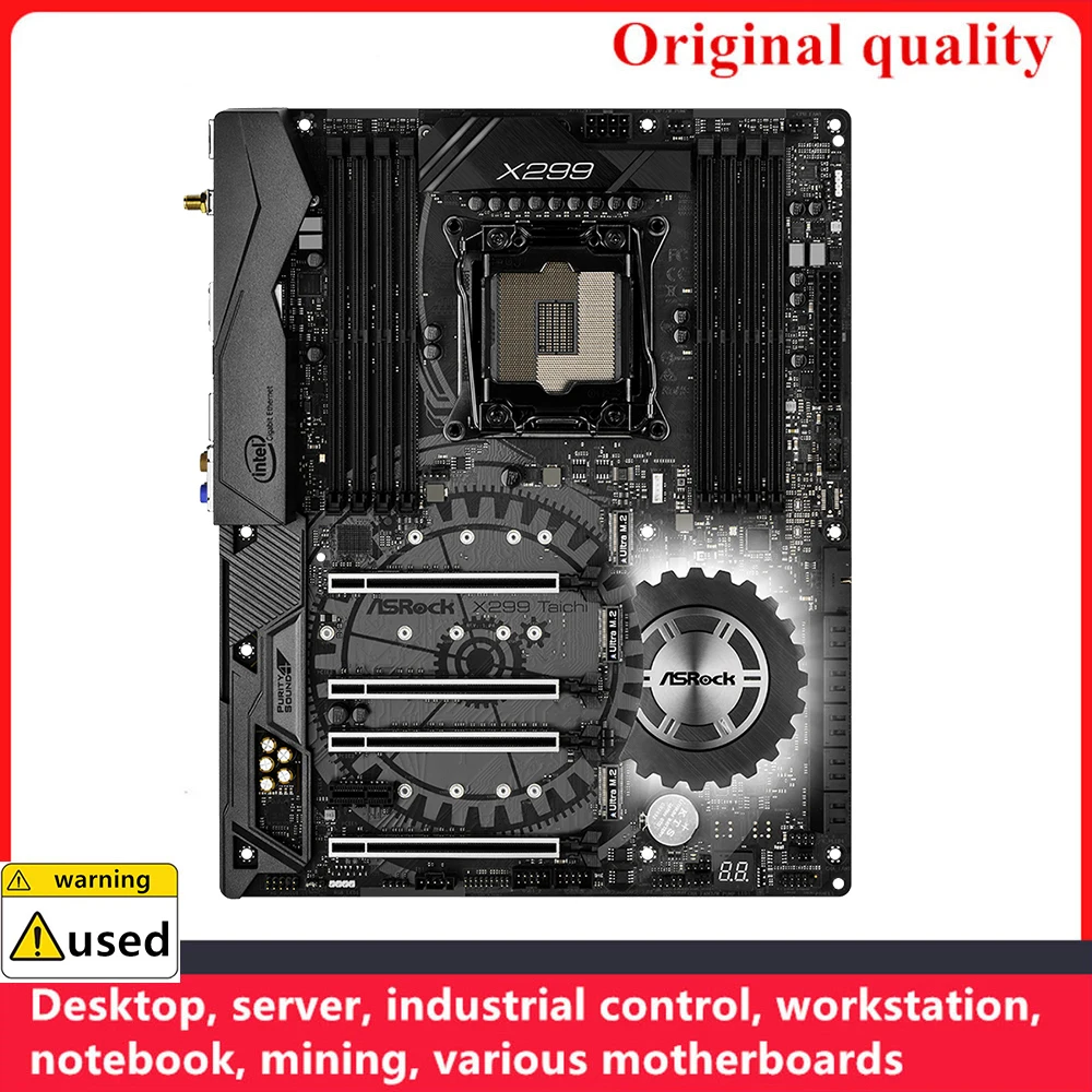 Used For ASROCK X299 Taichi Motherboards LGA 2066 DDR4 ATX For Intel X299 Overclocking Desktop Mainboard SATA III USB3.0