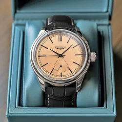 Men Fashion Retro Leather Watch Quartz Analog Business Wristwatch Birthday Gift