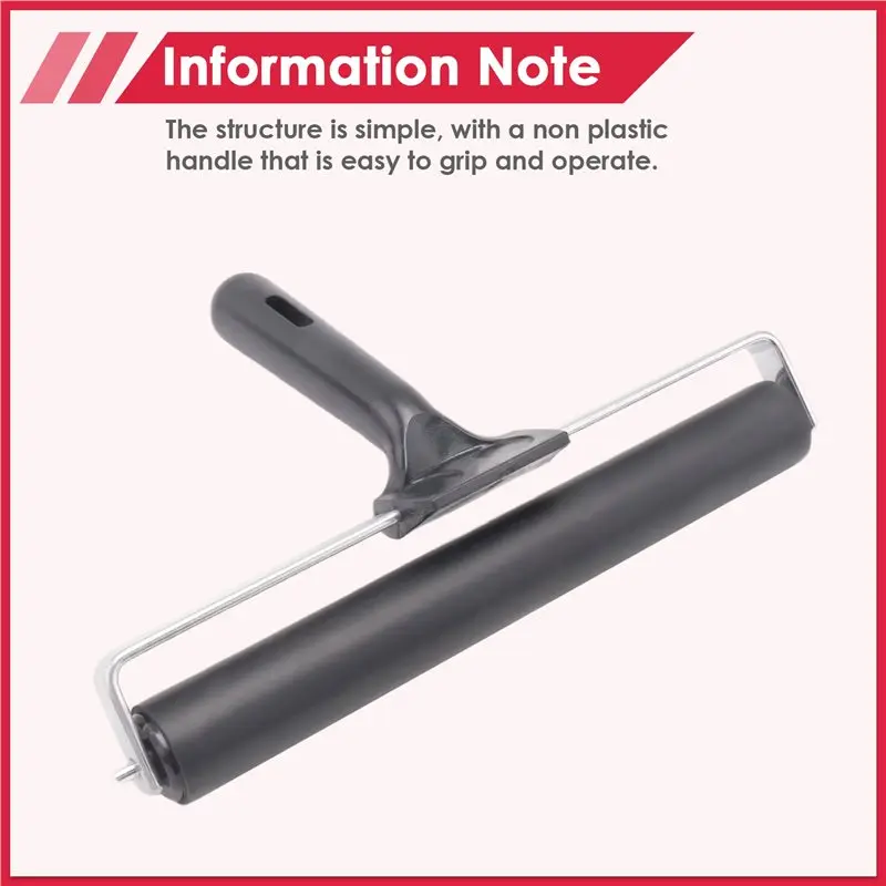 Multifunction 8-Inch Rubber Roller, Brayer Roller Brush For DIY Art Craft Painting, Print, Printmaking, Ink And Stamping
