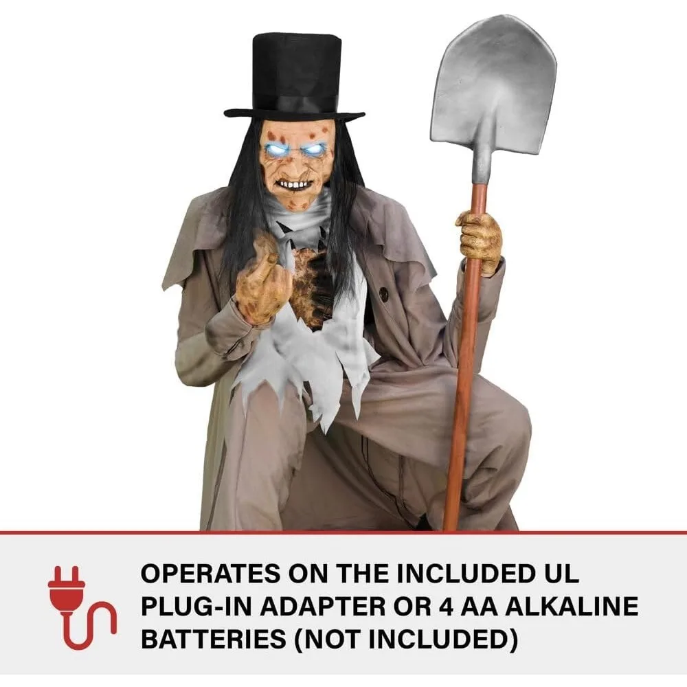 Talking Halloween Animatronic for Indoor or Covered Outdoor Creepy Halloween Decorations