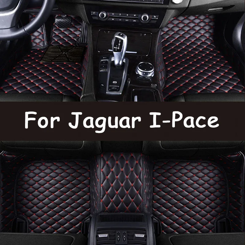 Car Floor Mats For Jaguar I-Pace IPACE I PACE 2018~2022 Carpet Leather Mat Anti Dirty Pad Cubre Pisos Para Autos Car Accessories